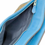 Load image into Gallery viewer, 【中古】COACH コーチ ショルダーバッグ シグネチャー ブルー キャンバス×レザー 斜め掛け i1207oq01270
