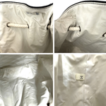 Load image into Gallery viewer, 【中古】シャネル CHANEL ノベルティバッグ プールバッグ 巾着 ロゴ シンプル ブラック ホワイト i0727tq00440
