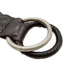 画像をギャラリービューアに読み込む, 【中古】ANGLO レザーベルト 編込み メッシュベルト ダークブラウン i0731wq0021
