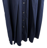 将图片加载到图库查看器，【中古】エルメス HERMES ノースリーブ ワンピース ネイビー シャツワンピース i1222h01275
