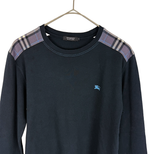 Load image into Gallery viewer, 【中古】バーバリーブラックレーベル BURBERRY BLACK LABEL ノバチェック切替 長袖カットソー i1207oq00540
