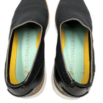 画像をギャラリービューアに読み込む, 【中古】コールハーン COLE HAAN スリッポン メッシュ レザー カジュアル シンプル ブラック 黒 i0722n00315
