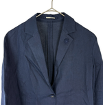 Load image into Gallery viewer, 【中古】LARDINI ラルディーニ リネン100％ テーラードジャケット ネイビー 36 j0518h00416
