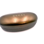 将图片加载到图库查看器，【中古】グッチ GUCCI サングラス ゴールドフレーム ハーフリム風 サイド布 グリーン系レンズ i0522lq01260
