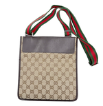 Load image into Gallery viewer, 【中古】GUCCI グッチ GGキャンバス ショルダーバッグ ベージュ×ブラウン シェリーライン i1012oq003161
