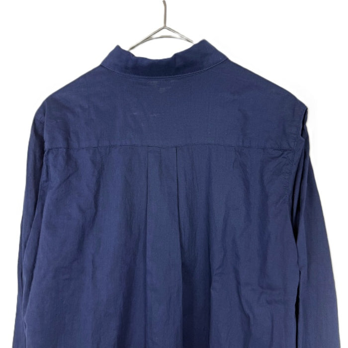 【中古】ギャルリーヴィー GALERIE VIE シャツ 8分袖 コットン 透け感 ネイビー 紺 i0703n0172