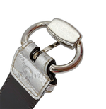 画像をギャラリービューアに読み込む, 【中古】GUCCI グッチ GG柄 ベルト シルバー レディース j0115lq013121
