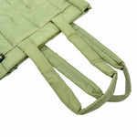 Load image into Gallery viewer, 【中古】ドゥロワー Drawer ノベルティバッグ カーキ 中綿 トートバッグ ロゴ刺繍 軽量 非売品 エコバッグ j0113s0126
