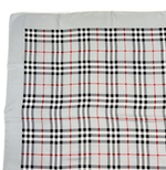 将图片加载到图库查看器，【中古】BURBERRY バーバリーズ スカーフ グレー チェック柄 シルク100% 大判 i0907oq02330
