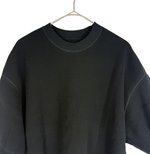 Load image into Gallery viewer, 【中古】BLAMINK ブラミンク ワッフルTシャツ ブラック コットン100％ 半袖 カットソー レディース j0410a00827
