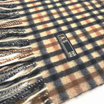 画像をギャラリービューアに読み込む, 【中古】DAKS ダックス マフラー チェック柄 カシミヤ ストール i0225aq0108
