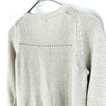 将图片加载到图库查看器，【中古】ノーリーズ NOLLEY&#39;S ロングカーディガン 七分袖 ざっくり編み 透け感 生成り ベージュ系 i0213n0113
