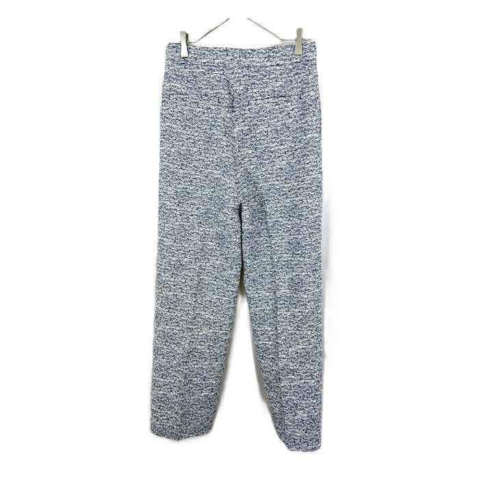 【中古】ドゥロワー Drawer テーパードパンツ ツイード ミックス生地 ブルー系 ホワイト i0619a00357