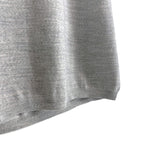 将图片加载到图库查看器，【中古】エポカ EPOCA クルーネック半袖ニット 薄手 透け感 シンプル ライト杢グレー i0818n0068
