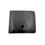 将图片加载到图库查看器，【中古】アミパリス AMI PARIS 財布 二つ折り シンプル 札入れ カード入れ 薄型 ブラック 黒 i0627aq03058

