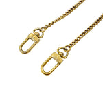 画像をギャラリービューアに読み込む, 【中古】Louis Vuitton ルイヴィトン チェーンストラップ ブラウン ゴールド金具 バッグ用 j0626oq001108
