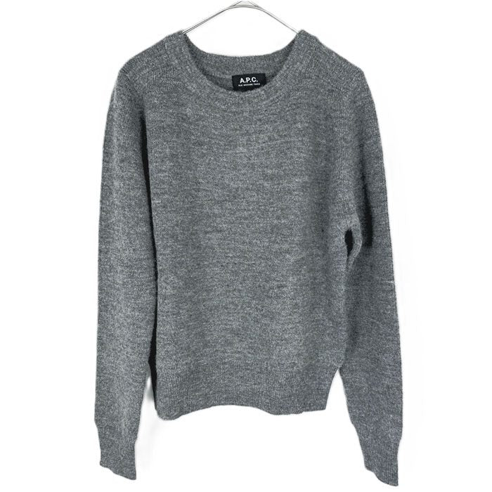 【中古】A.P.C. アーペーセー ウール アルパカ混 クルーネック ニット セーター i0828n01110