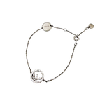 画像をギャラリービューアに読み込む, 【中古】フェンディ FENDI ブレスレット エフイズフェンディ シルバー FFロゴ ラインストーン 約19.5cm 箱付き
