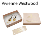 Load image into Gallery viewer, 【中古】Vivienne Westwood ヴィヴィアンウエストウッド オーブ ピアス ゴールド パール 箱付き レディース j0405oq00830
