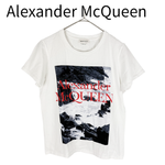Load image into Gallery viewer, 【中古】アレキサンダー・マックイーン Alexander McQueen Tシャツ 赤ロゴ ホワイト  商品説明 i1208j0018
