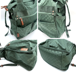 Load image into Gallery viewer, 【中古】イザック Y'SACCS リュック ハンドバッグ 2way ドット柄 ポケット多い くすみグリーン 緑系 i0410wq02810
