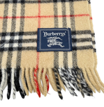 画像をギャラリービューアに読み込む, 【中古】バーバリー BURBERRY ブランケット ひざ掛け ノバチェック ベージュ ウール100％ j0215pq02338
