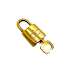 Load image into Gallery viewer, 【中古】ルイヴィトン Louis Vuitton カデナ 南京錠 鍵付き キー ゴールド j0618lq00410
