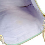 将图片加载到图库查看器，【中古】russet ラシット ショルダーバッグ ミントグリーン ナイロン×レザー 軽量 i1012oq0085
