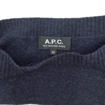 将图片加载到图库查看器，【中古】アーペーセー A.P.C. ボーダーニット カシミヤ混 ボートネック ネイビー ホワイト i0213n0046
