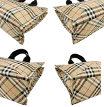 画像をギャラリービューアに読み込む, 【中古】バーバリー BURBERRY トートバッグ ノバチェック ベージュ ハンドバッグ レディース A4収納可 i1029pq00135
