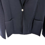 Load image into Gallery viewer, 【中古】ユナイテッドアローズ UNITED ARROWS ニットジャケット シングルボタン ウール ネイビー 濃紺 i0515n0016
