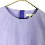 Load image into Gallery viewer, 【中古】ブラミンク BLAMINK コットン ブラウス シャツ ラベンダー パープル 光沢 長袖  上品 きれいめ シルク i0908h00127
