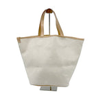 Load image into Gallery viewer, 【中古】ドゥロワー Drawer ノベルティ トートバッグ 生成り キャンバス ロゴプリント 大容量 i1222y00110
