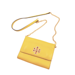 画像をギャラリービューアに読み込む, 【中古】TORY BURCH トリーバーチ チェーンショルダーバッグ イエロー レザー  レディース クロスボディバッグ j0405oq01169
