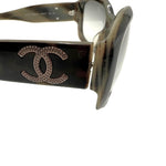 Load image into Gallery viewer, 【中古】シャネル CHANEL サングラス べっ甲フレーム ロゴ ツートン 薄色レンズ ブラウン グレー系 i0710lq022104
