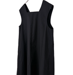 将图片加载到图库查看器，【中古】Drawer ドゥロワー ロングワンピース ブラック ノースリーブ Vネック レディース j0209y00238
