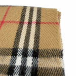 画像をギャラリービューアに読み込む, 【中古】BURBERRY バーバリー マフラー ノバチェック ベージュ フリンジ ウール i1124tq01512
