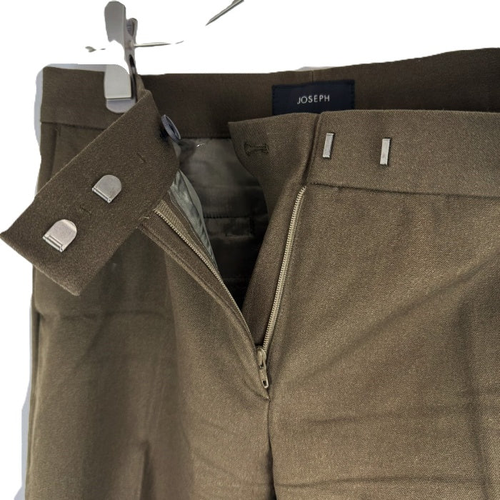 【中古】ジョセフ JOSEPH テーパードパンツ きれいめ ストレッチ 上品 シンプル カーキブラウン i0828n0092