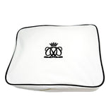 将图片加载到图库查看器，【中古】ドゥロワー Drawer ノベルティトラベルポーチ 大小2個セット パイピング 白 黒 i0501k00510
