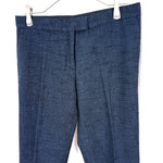 画像をギャラリービューアに読み込む, 【中古】ジョセフ JOSEPH テーパードパンツ ツイード コットン 麻 リネン ネイビー ブラック i0213n0175
