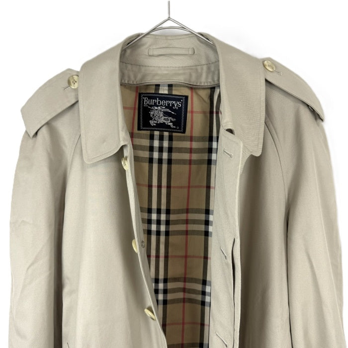 【中古】バーバリー BURBERRY トレンチコート ロング 内側チェック柄 おしゃれ ベージュ系 i0718aq00476