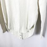 将图片加载到图库查看器，【中古】ウヴラージュクラス OUVRAGE CLASSE リブカットソー 後ろスナップ カジュアル オフホワイト 白系 i0417m0250
