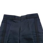 Load image into Gallery viewer, 【中古】ドゥロワー Drawer コットンツイルテープパンツ サイドスリット コットン ネイビー 紺 i0805k00412
