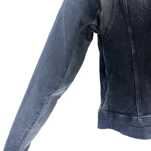 【中古】ジースターロゥ G-STAR RAW デニムブルゾン 切り替え ストレッチ おしゃれ ブラック系 h0305m013