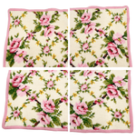 Load image into Gallery viewer, 【中古】フェイラー FEILER ハンカチ 2枚セット ピンク 花柄 i0728tq0031
