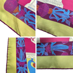 将图片加载到图库查看器，【中古】エルメス HERMES スカーフ 塔門 TORANA 柄 カラフル おしゃれ マルチカラー くすみライトグリーン系 i0810oq00680
