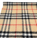 画像をギャラリービューアに読み込む, 【中古】バーバリー BURBERRY ブランケット ひざ掛け ノバチェック ベージュ ウール100％ j0215pq02338
