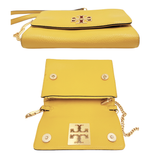画像をギャラリービューアに読み込む, 【中古】TORY BURCH トリーバーチ チェーンショルダーバッグ イエロー レザー  レディース クロスボディバッグ j0405oq01169
