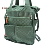 Load image into Gallery viewer, 【中古】イザック Y'SACCS リュック ハンドバッグ 2way ドット柄 ポケット多い くすみグリーン 緑系 i0410wq02810
