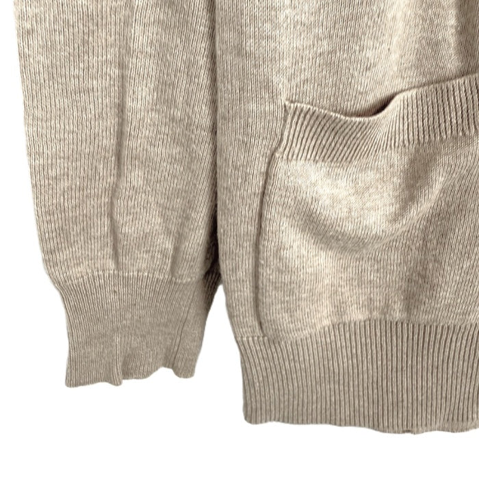 【中古】セオリー Theory カーディガン 長袖 Vネック コットン レーヨン シンプル ベージュ i0807n0164